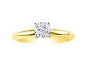 SuperJeweler 1ctRDRingYG3star z5 1Ct 14K Yellow Gold Diamond Engagement Ring I J Si3 I1 Size 5