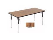 Correll A3048 Rec 06 Rectangular Activity Tables Standard Legs Medium Oak