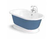 American Bath Factory T100B SN P Nobb Hill 60 in. Splash Of Color Acrastone Bath Tub