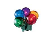 NorthLight Multi Color Transparent G50 Globe Christmas Lights Green Wire Set Of 20
