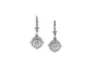 Fine Jewelry Vault UBNER40183W14D April Birthstone Diamond Round Earrings in 14K White Gold 0.66 CT TDW