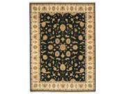 EORC 9121 9.08 x 12.08 ft. One Of A Kind Black Hand Knotted Wool Agra Rug