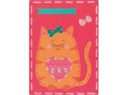 Vervaco V0157039 Kits 4 Kids Cats With Hearts Embroidery Cards Kit 7.25 x 10.25 in. Set Of 2