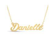 SuperJeweler Danielle Nameplate Necklace In Gold