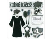 K Company K577329 Dimensional Stickers Graduation Day