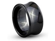 Doma Jewellery SSCER0728 Ceramic Ring 12 mm. Wide Size 8