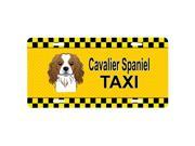 Carolines Treasures BB1348LP Cavalier Spaniel Taxi License Plate