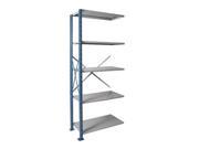 Hallowell AH5510 1807PB Hallowell H Post High Capacity Shelving 36 in. W x 18 in. D x 87 in. H 707 Marine Blue Posts and Side Sway Braces