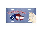Carolines Treasures SS5042LP Woof If You Love America Wheaten Scottish Terrier License Plate