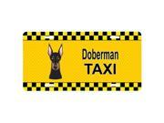 Carolines Treasures BB1369LP Doberman Taxi License Plate