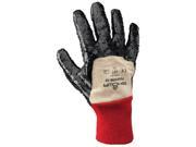 Best Glove 845 7000PR 10 Dispose Nitrile Coated White With Navy Gloves Size 10