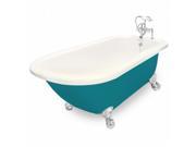 American Bath Factory T060F CH BP Maverick 67 in. Bisque Acrastone Bath Tub Small