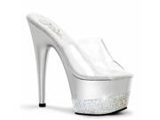 Fabulicious CLE430_C 8 Closed Back Ankle Strap Sandal Clear Size 8