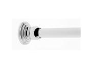 Ginger 1139R 6 PC 6 Shower Curtain Rod Only in Polished Chrome