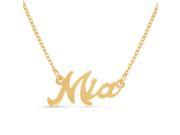 SuperJeweler Mia Nameplate Necklace In Gold