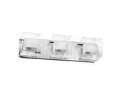 Radionic Hi Tech VA V6015 3W PC RHT Courtney 3 Light Vanity Fixture With Polished Chrome Finish