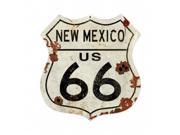 Pasttime Signs PTS445 New Mexico US 66 Shield Vintage Plasma