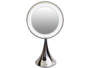 Rucci M874 10x Trumpet Base Led Lighted Mirror