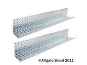 Alligator Board ALGSHELF5x32GALV 5 in. L x 32 in. W Metal Pegboard Shelves Pack of 2