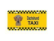 Carolines Treasures BB1357LP Wirehaired Dachshund Taxi License Plate