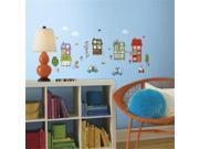 Room Mates RMK2759SCS Happy Town Peel And Stick Wall Decals