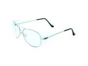 Safety Aviator Z87 Safety Glasses With Clear Lens