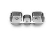 SFC SM1180C Undermount Triple Bowl Kitchen Sink 42.25 x 20.625 x 9 in.