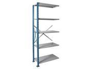 Hallowell AH5710 2410PB Hallowell H Post High Capacity Shelving 48 in. W x 24 in. D x 123 in. H 707 Marine Blue Posts and Side Sway Braces