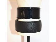 BeltEnvy BPBPRWS Reversible Leather Wrist Strap Black Patent Black Pebble