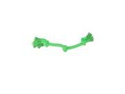 NorthLight 14 in. Neon Green Non Toxic Heavily Knotted Puppy Dog Chew Toy