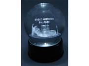Paragon Innovations Co GreatAmericanLES Great American Ballpark Etched In Crystal Ball Base Musical Lit. Plays Take Me Out to the Ballgame