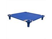 4Legs4Pets C BL2222TL 22 x 22 in. Unassembled Pet Cot Blue with Teal Legs