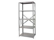 Hallowell F4510 24HG Hallowell Hi Tech Free Standing Shelving 36 in. W x 24 in. D x 87 in. H 725 Hallowell Gray 5 Adjustable Shelves Stand Alone Unit Open Style
