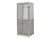 Hallowell BSL484890 R 2S PL Hallowell Bulk Storage BSL Locker 48 in. W x 48 in. D x 90 in. H 711 Platinum Double Tier Starter Unit Knock Down