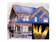 NorthLight Frosted Gold Mini Icicle Christmas Lights White Wire Set Of 100