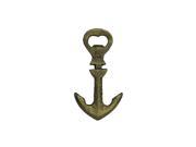 Handcrafted Model Ships K 1086B gold 5 in. Cast Iron Anchor Bottle Opener Rustic Gold