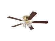 Westinghouse 78716 52 in. Contempra 5 Blade Polished Brass Ceiling Fan
