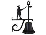 Montague Metal Products CB 1 90 SB Cast Bell With Satin Black Lamplighter Ornament