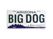 Smart Blonde LP 1077A Big Dog Arizona Novelty Metal License Plate