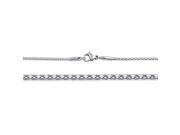 Doma Jewellery SSSSN02820 Stainless Steel Necklace 1.4 mm. Length 18 1 20 in.
