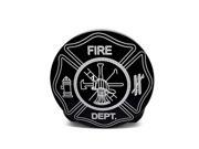 Helm 4 in. Round Billet Aluminum Trailer Hitch Cover Fire Department