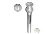 Westbrass D411 2 50 Grid Strainer Lav Drain with Overflow Holes Powder Coat White