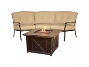 Hanover TRADDURA2PCFP Traditions 2 Piece Fire Pit Set