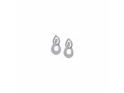 Fine Jewelry Vault UBNER40891AGCZ April Birthstone CZ Fancy Earrings in Sterling Silver 0.25 CT TGW 54 Stones