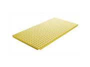 Alligator Board ALGBRD16x32PTD YEL Yellow Powder Coated Metal Pegboard Panels with Flange Pack of 2