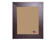 Rayne Mirrors Inc. F221020 American Made Rayne Wide Brown Leather Frame 10 x 20 in.