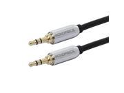 Monoprice 9766 10 ft. Designed for Mobile 3.5mm Stereo Male to 3.5mm Stereo Male Gold Plated Black