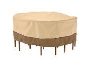 PyleSports PVCTBLCH48 Armor Shield Patio Table Chair Set Cover Fits Round Table 6 Standard Chairs Upto 94 in. Dia. x 23 in. H