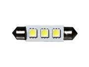 3 LED 12V Cool White 42mm Festoon Bulb 120