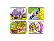 TREND ENTERPRISES INC. T 47112 APPLAUSE STICKERS AWESOME ANIMALS